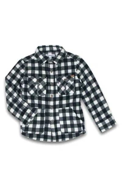 Appaman Kids' Snow Fleece Shirtjacket In Black