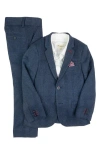 Appaman Boys' Two Piece Stretchy Mod Suit - Little Kid, Big Kid In Indigo Wales Check