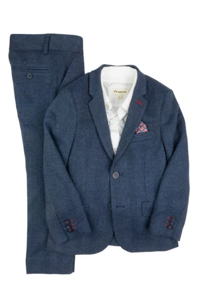 Appaman Boys' Two Piece Stretchy Mod Suit - Little Kid, Big Kid In Indigo Wales Check