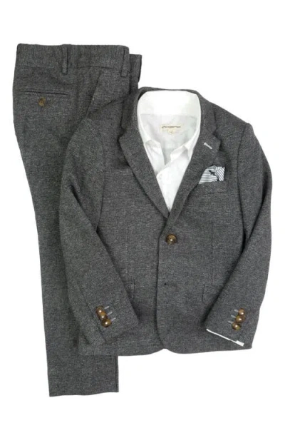 Appaman Boys' Two Piece Stretchy Mod Suit - Little Kid, Big Kid In Noir Micro Plaid