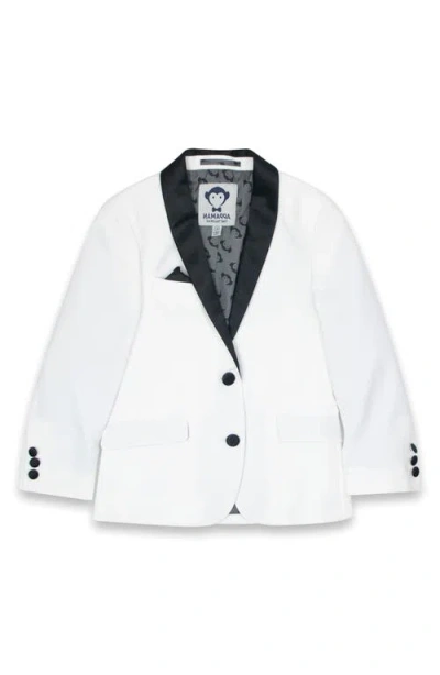 Appaman Kids' Tuxedo Suit Jacket In White