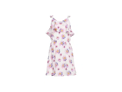 Appaman Leah Layered Dress (toddler/little Kid/big Kid) Girl's Dress Daisies : 5 Little Kid, Polyester In White