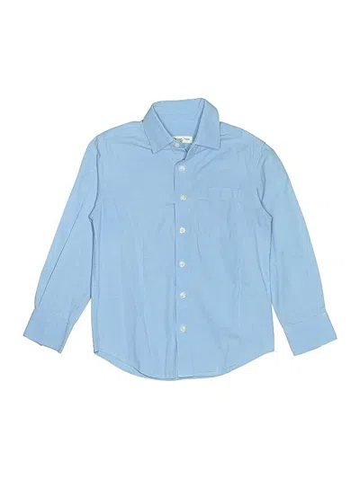 Pre-owned Appaman Kids' Long Sleeve Button Down Shirt In Blue