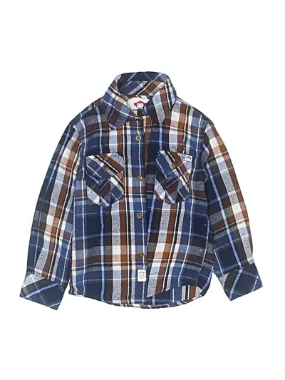 Pre-owned Appaman Kids' Long Sleeve Button Down Shirt In Blue