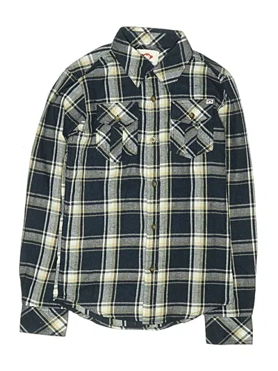 Pre-owned Appaman Kids' Long Sleeve Button Down Shirt In Blue