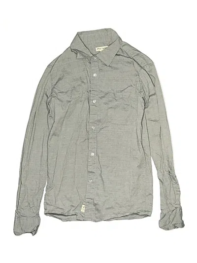 Pre-owned Appaman Kids' Long Sleeve Button Down Shirt In Gray
