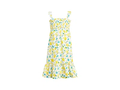 Appaman Madison Dress (toddler/little Kid/big Kid) Girl's Dress Lemon Zest : 3 Toddler, Cotton In Yellow