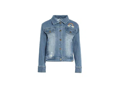 Appaman Nora Denim Jacket (toddler/little Kid/big Kid) Girl's Clothing Divine Wash : 2 Toddler, Cotton/polye In Blue