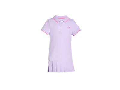Appaman Polo Pleated Dress (toddler/little Kid/big Kid) Girl's Dress Lilac : 7 Little Kid, Cotton/spandex In Purple