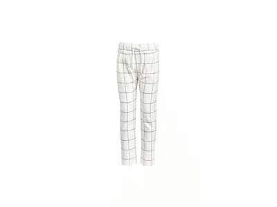 Appaman Resort Pants (toddler/little Kid/big Kid) Boy's Clothing White Windowpane : 2 Toddler, Cotton/linen
