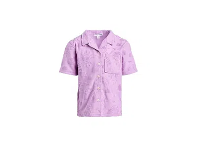 Appaman Resort Shirt (toddler/little Kid/big Kid) Girl's T Shirt Lilac : 12 Big Kid, Cotton/polyester In Purple