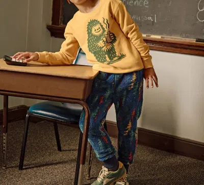 Appaman Kids' Revel Crewneck Sweatshirt In Mustard In Yellow