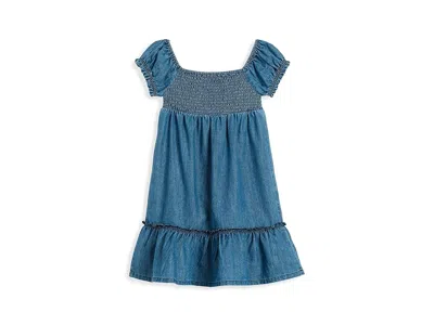 Appaman Roma Smocked Dress (toddler/little Kid/big Kid) Girl's Dress Medium Blue Chambray : 2 Toddler, Cotto