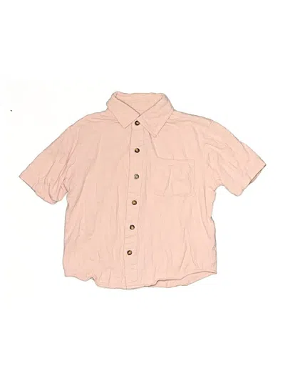 Pre-owned Appaman Kids' Short Sleeve Button Down Shirt In Pink
