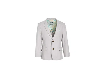 Appaman Sports Jacket (toddler/little Kid/big Kid) Boy's Suits Sets Warm Grey : 2 Toddler, Cotton/linen/poly In Gray