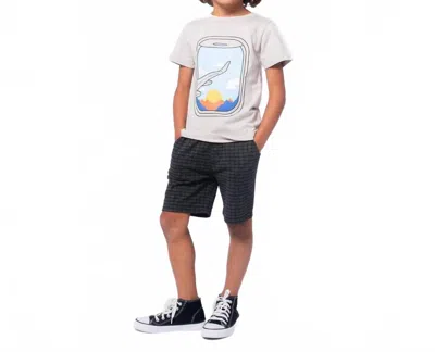 Appaman Kids' Squares Preston Shorts In Black