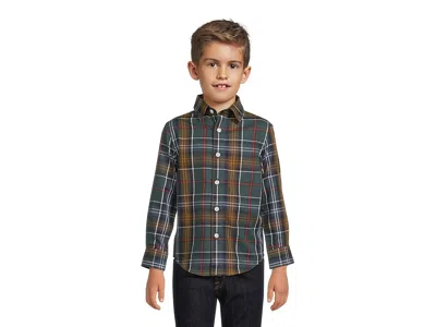 Appaman Standard Shirt (toddler/little Kid/big Kid) Boy's Clothing Lakeside Plaid : 5 Little Kid, Cotton In Green