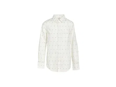 Appaman Standard Shirt (toddler/little Kid/big Kid) Boy's Clothing Palm Stripe : 8 Little Kid, Cotton In White