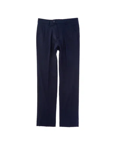 Appaman Kids' Stretchy Linen-blend Suit Pant In Blue