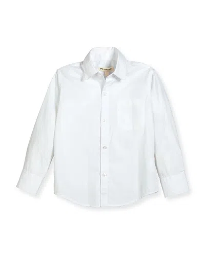 Appaman Kids' The Standard Poplin Shirt In Gray