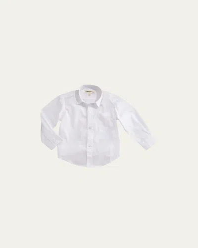 Appaman Kids' The Standard Poplin Shirt In White
