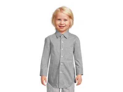 Appaman The Standard Shirt (toddler/little Kids/big Kids) Boy's Long Sleeve Button Up Grey : 16 Big Kid In Gray