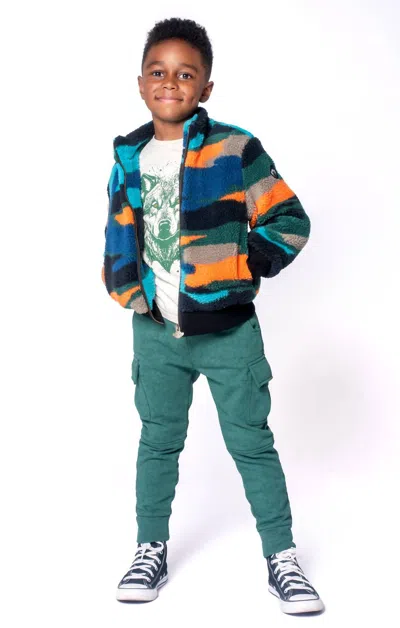 Appaman Kids' Woodland Jacket In Autumn Sunset In Blue