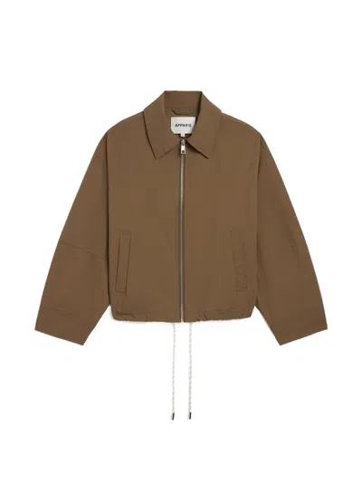Apparis Ada Rain Jacket In Brown