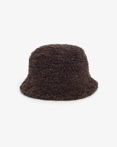 Apparis Amara Bouclette Bucket Hat In Brown
