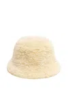 Apparis Amara Bouclette Bucket Hat In Neutral