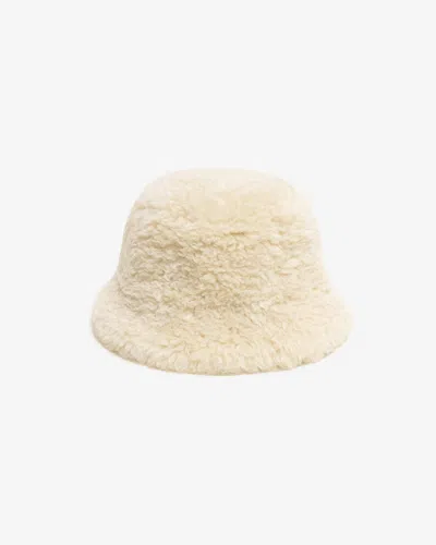 Apparis Amara Bouclette Bucket Hat In Neutral
