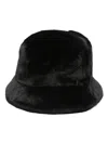 Apparis Faux-fur Bucket Hat In Black