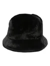 Apparis Faux-fur Bucket Hat In Black