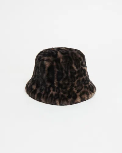 APPARIS AMARA BUCKET HAT DARK LEOPARD