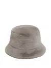 Apparis Amara Faux Fur Bucket Hat In Gray