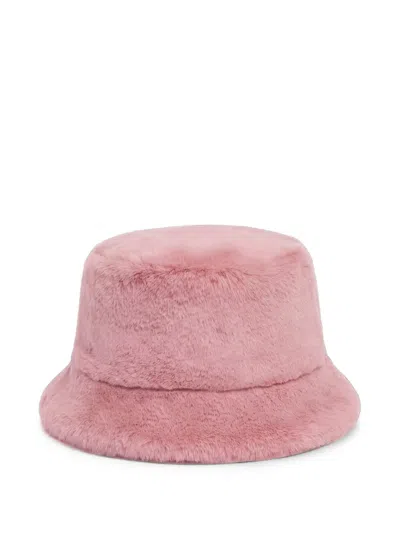 Apparis Kids' Amara Faux-fur Bucket Hat In Pink
