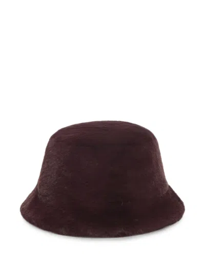Apparis Amara Faux Fur Bucket Hat In Multi