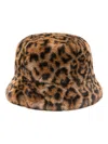Apparis Amara Leopard Bucket Hat In Brown