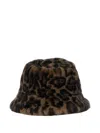 Apparis Amara Leopard-print Bucket Hat In Brown