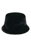 Apparis Faux-fur Bucket Hat In Noir