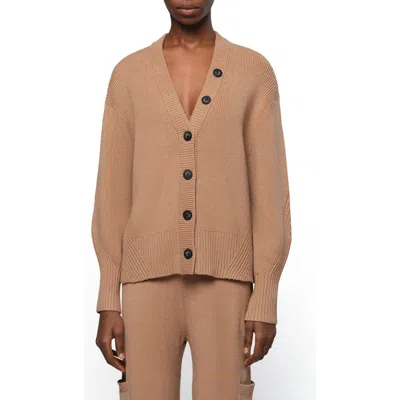 Apparis Anderson Rib Cardigan In Beige