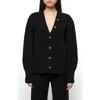 Apparis Anderson Rib Cardigan In Noir
