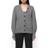 Apparis Anderson Rib Cardigan In Slate
