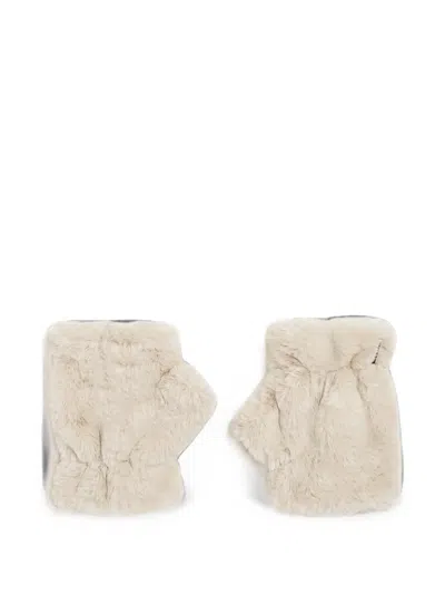 Apparis Kids' Ariel Fingerless Gloves In Neutral