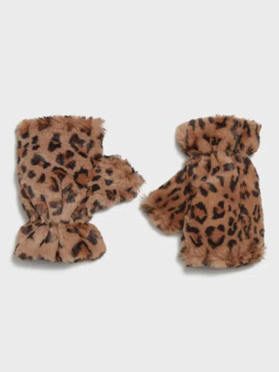 Apparis Ariel Gloves In Leopard In Brown