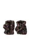 Apparis Ariel Leopard-print Fingerless Gloves In Brown