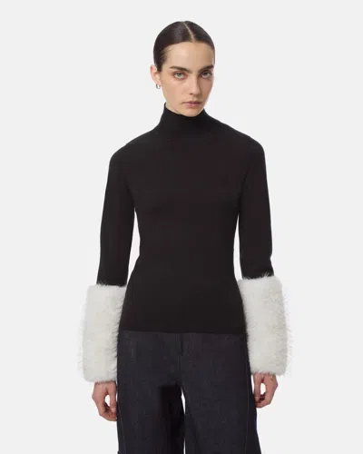 Apparis Aspen Cuff Turtleneck In Black
