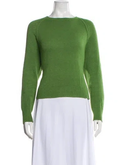 Pre-owned Apparis Bateau Neckline Sweater In Green