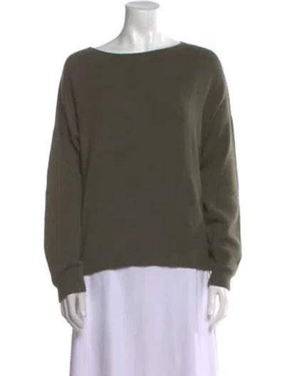 Pre-owned Apparis Bateau Neckline Sweater In Green