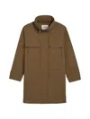 Apparis Bea Drawstring Raincoat In Brown